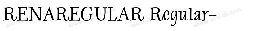 RENAREGULAR Regular字体转换